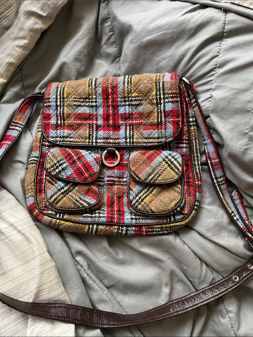 Vera Bradley Crossbody Bag- wool plaid